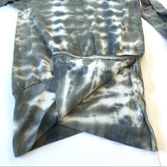 Young Fabulous & Broke Asymmetrical Zip Abstract Turtleneck Mini Sweater Dress S - Picture 7 of 12